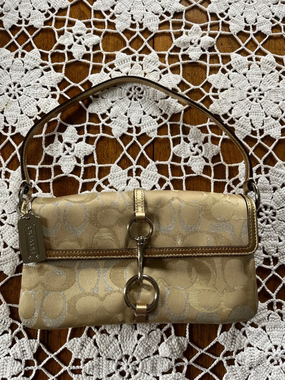 Vintage Coach Hamptons Optic Clip Shoulder Bag - Picture 7 of 7